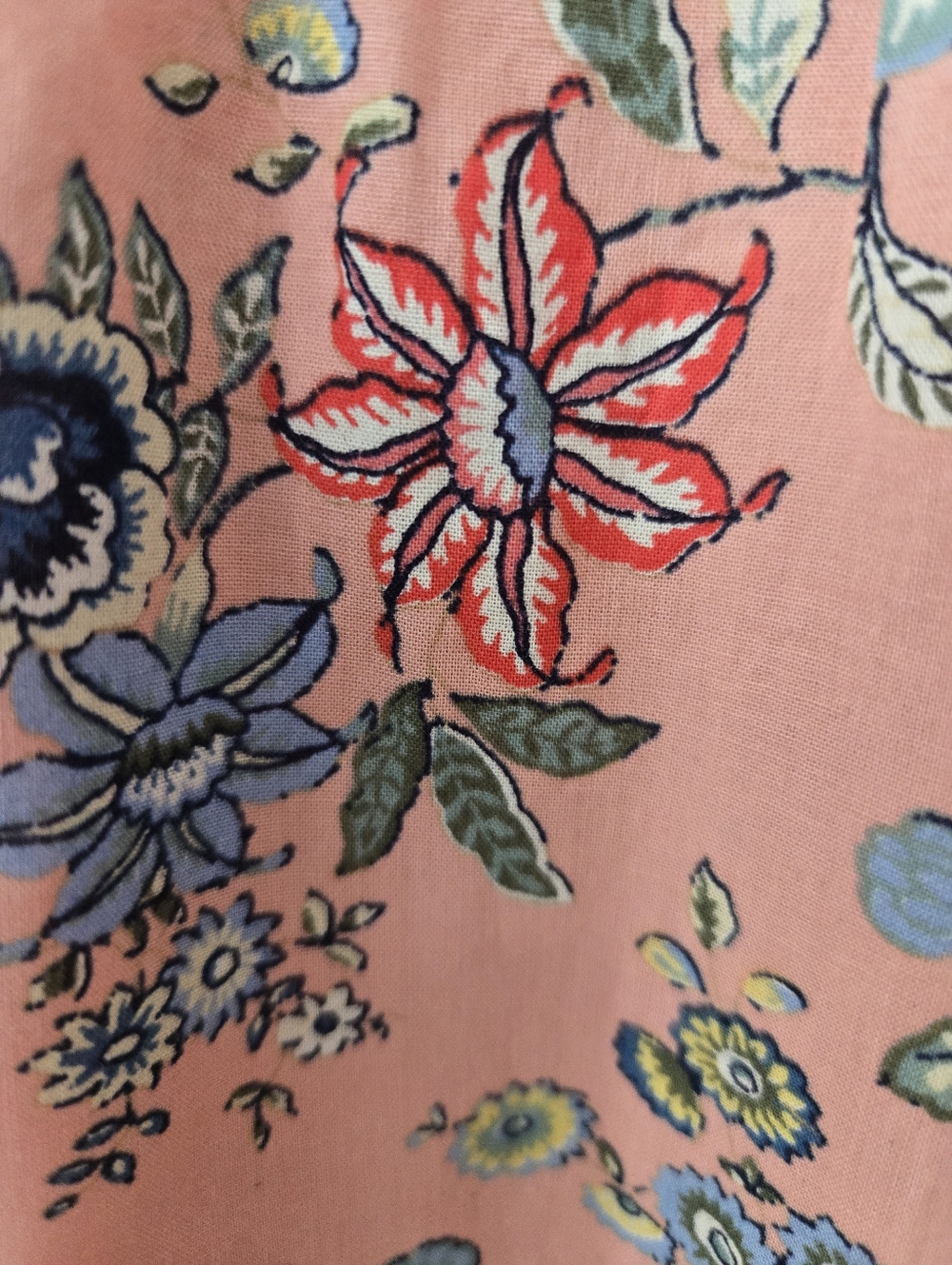 Loft Dress Sz 6 100% Cotton Above Knee Multicolor Floral Design Euc - Picture 4 of 11